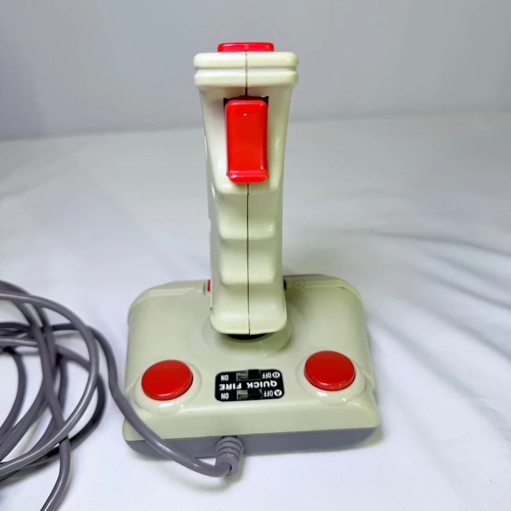 Beeshu Zinger Joystick for Nintendo NES Vintage Turbo Arcade Controller Cream